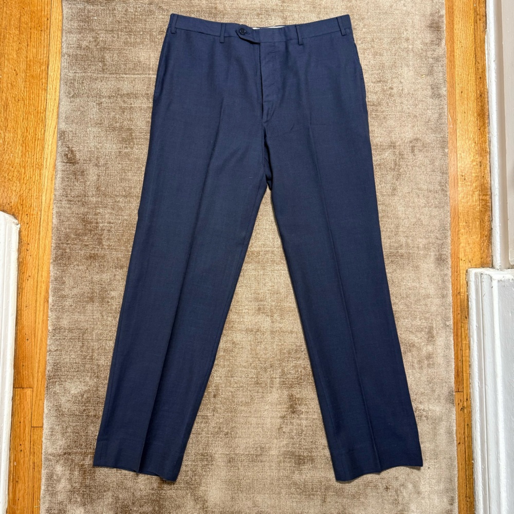 Men’s Canali Flat-Front Trouser in navy blue sz 52 (36) - Italian